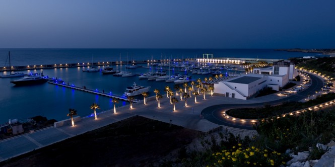 Karpaz Gate Marina is captured at night by Brazilian photographer Dudu Tresca