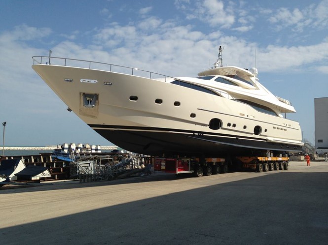 Launch of luxury motor yacht Happy Days