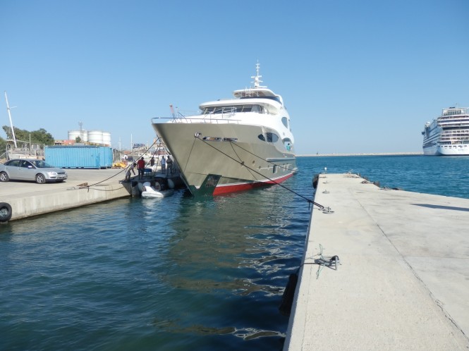 Motor yacht Julem I on the water