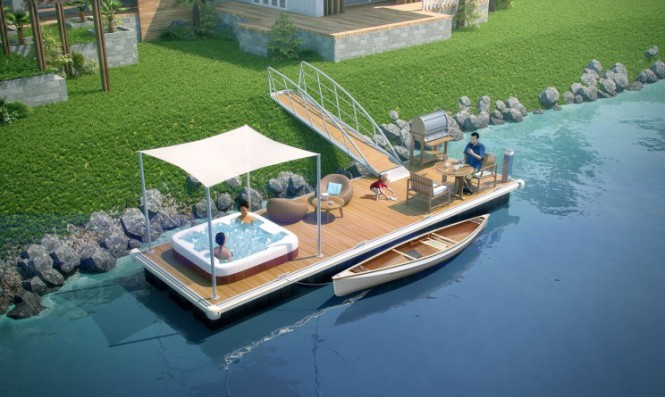 Newly launched My Spa Pontoon by Poralu Marine
