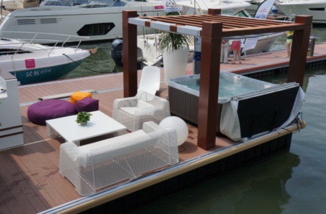 Poralu Marine's pontoon at Hainan Rendez-Vous