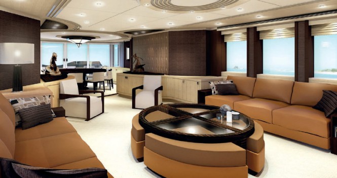 Project Galatea Yacht - Saloon