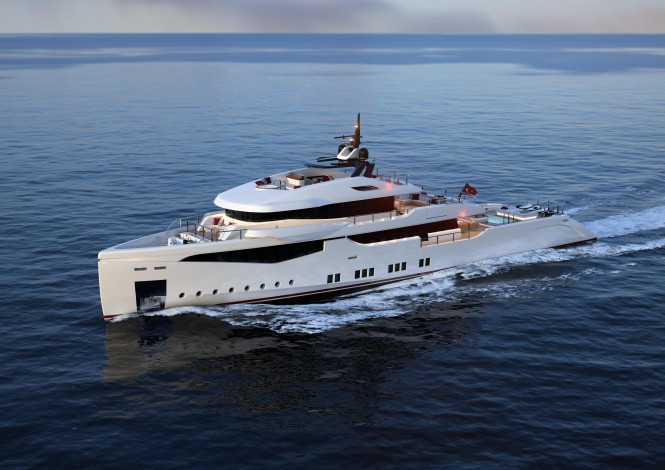 RMK 5000 Explorer Yacht Concept to be unveiled at MYS 2013 by RMK Marine and Hot Lab