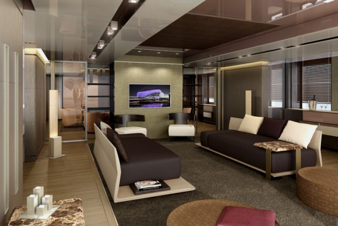 RMK 5000 Explorer yacht concept - Saloon