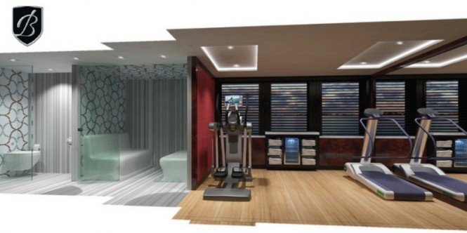 Superyacht Alfulk - Gym