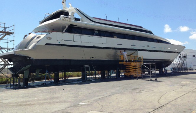 Works on Beyond the Sea Yacht