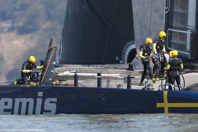 34th America's Cup - Artemis Racing AC72 #2 first Sail