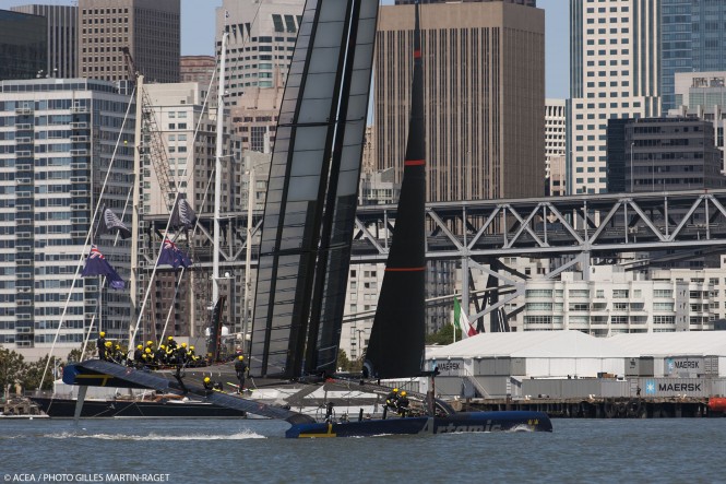 34th America's Cup - Artemis Racing AC72 #2 first Sail
