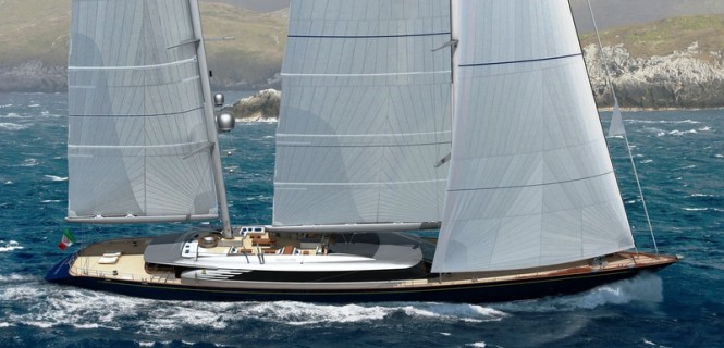 70m Perini Navi sailing yacht Sybaris