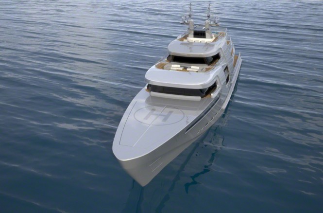 78m Impossible Productions Ink superyacht concept - front view