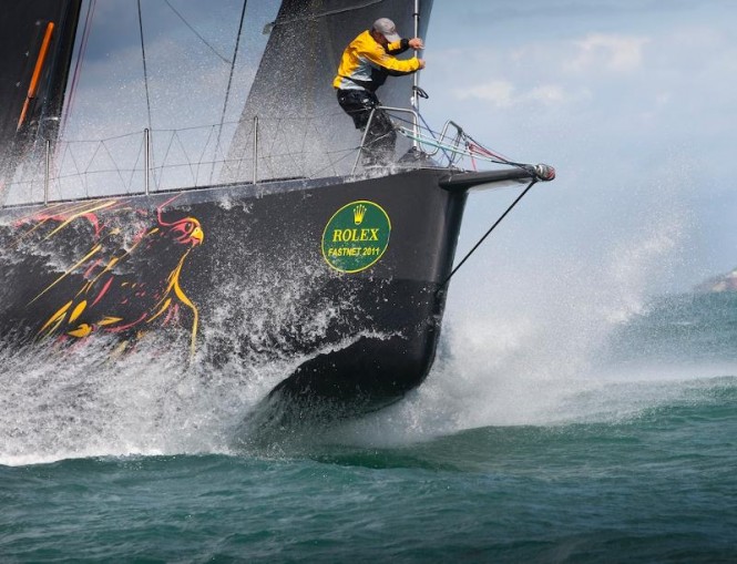 Abu Dhabi Ocean Racing Azzam Credit: Rolex/Daniel Forster