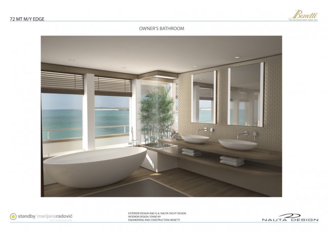 Benetti Nauta EDGE 72 yacht - Owner's Bathroom