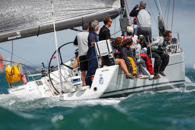 FleetBroadband 150 on La Reponse skippered by RORC Admiral, Andrew McIrvine Credit- Paul Wyeth