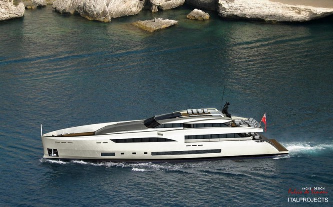 Rendering of Wider 150 Yacht by Wider Yachts