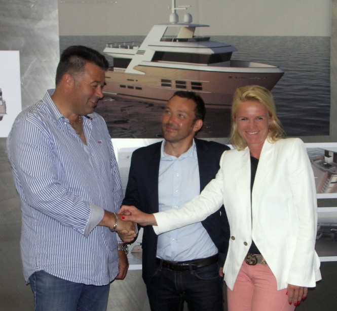 The keel laying of the new Drettmann Explorer Yacht 24