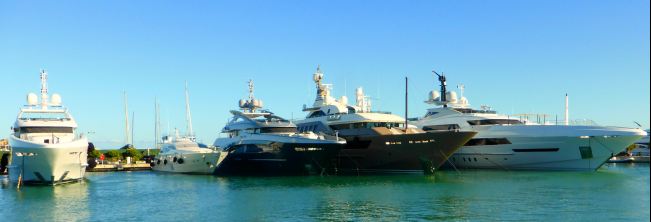 A photo of the small Heesen Yachts 'rendez-vous' released by Omega Architects