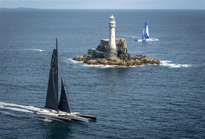Trimarans at the 2013 Rolex Fastnet Race