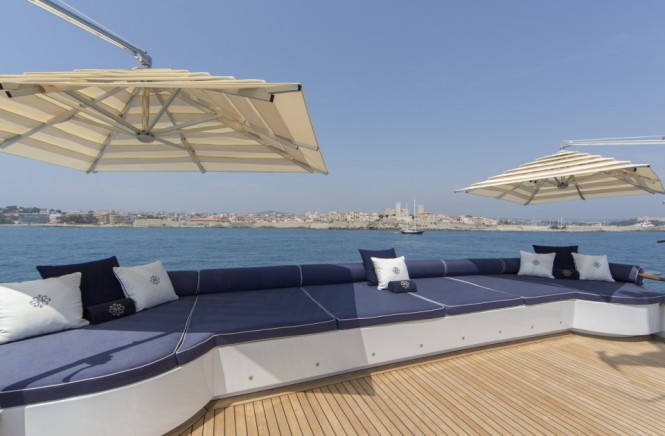 aboard superyacht MOSAIQUE