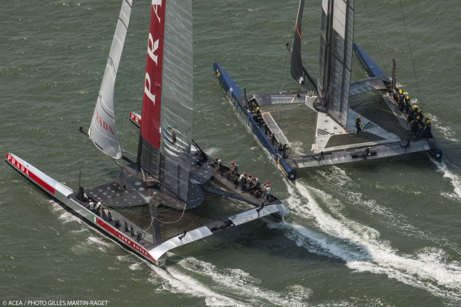 34th America's Cup - Louis Vuitton Cup - Semi-finals - Luna Rossa vs Artemis Racing - Race 3