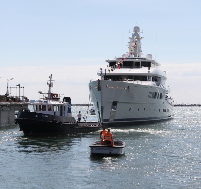 73m Pichiotti superyacht Grace E launched by Perini Navi Group