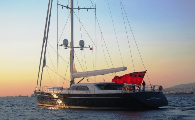 State of Grace Yacht - aft view