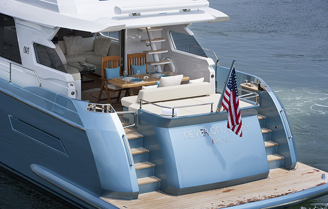 58ft motor yacht NEVER ON SUNDAY