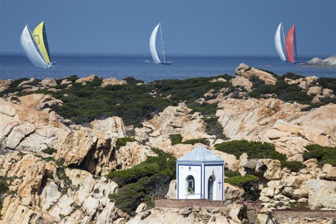 Coastal race for the Supermaxi fleet during the third day of racing