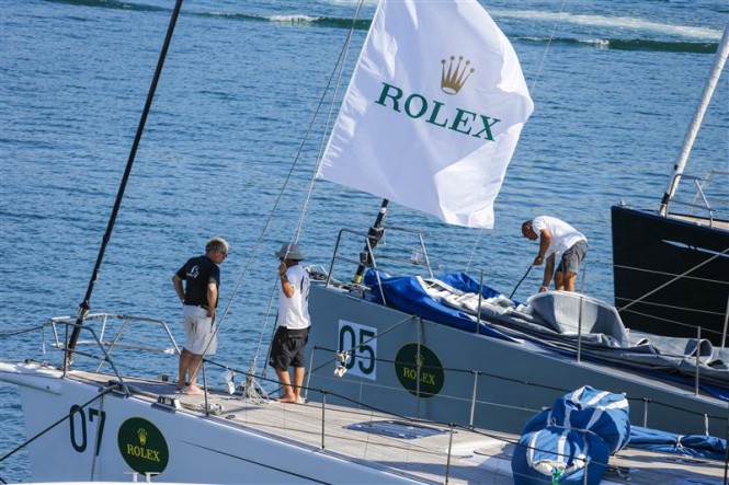 Dockside preparations at the Yacht Club Costa Smeralda - Photo by Rolex Carlo Borlenghi