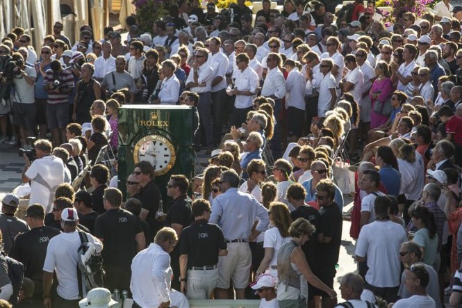 Final prizegiving on Piazza Azzurra at the Yacht Club Costa Smeralda