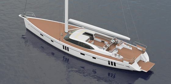 Luxury yacht Oyster 745