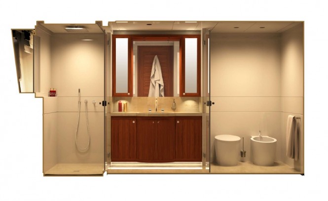 Mulder 94 Voyager Yacht - Owners bathroom