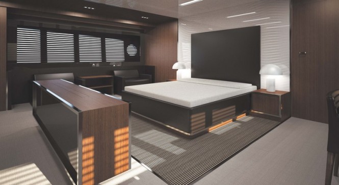 Mythos Yacht - a 3-cabin layout - master cabin