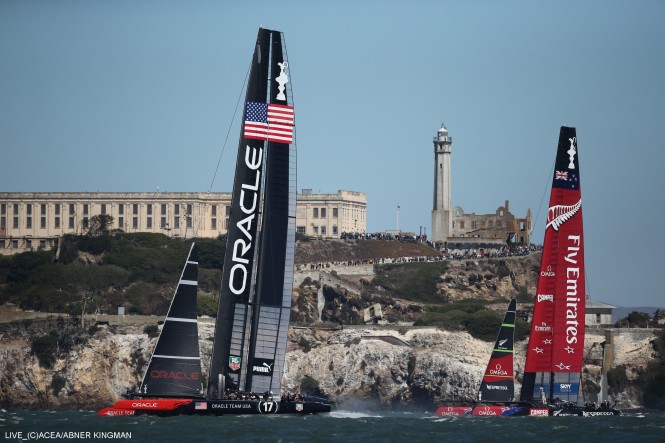 Oracle Team USA and Emirates Team New Zealand Race 9 - © ACEA / PHOTO ABNER KINGMAN