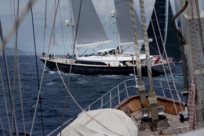 Perini Navi Cup 2013 - superyacht Panthalassa - Image credit to Perini Navi