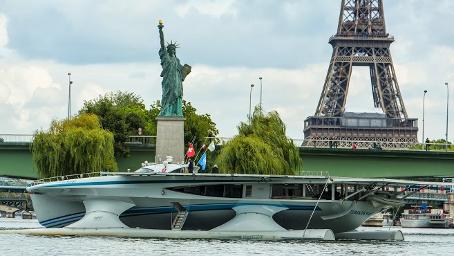 PlanetSolar in Paris, France