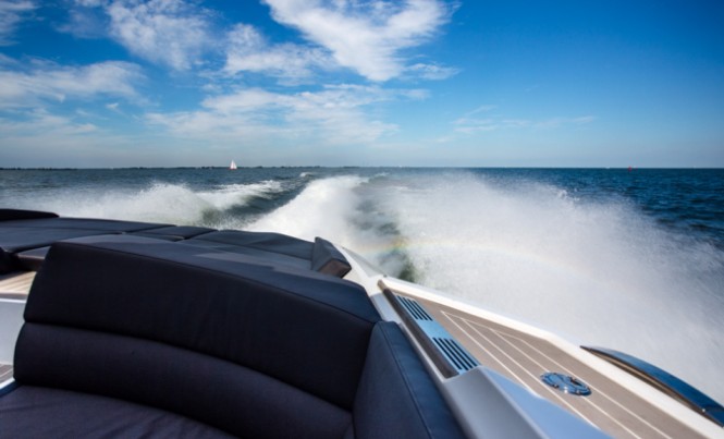 From aboard Ribbon 45 yacht tender