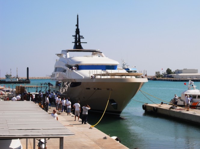 Soraya 46 superyacht during her launch
