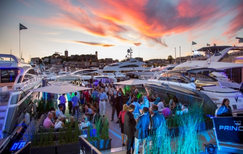 Spectacular evening organised by Princess Yachts and Purobeach at the 2013 Cannes Boat Show