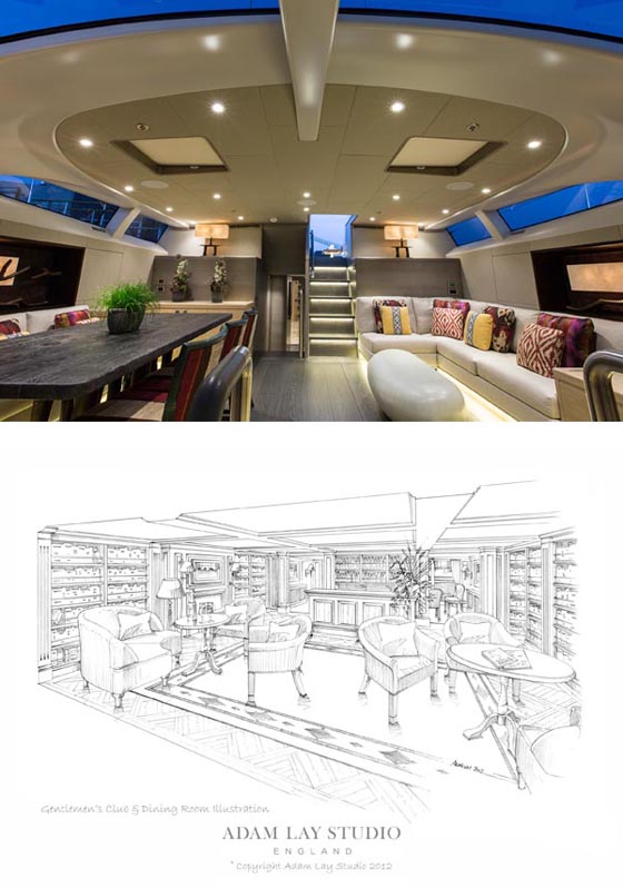 Superyacht Inukshuk - Interior