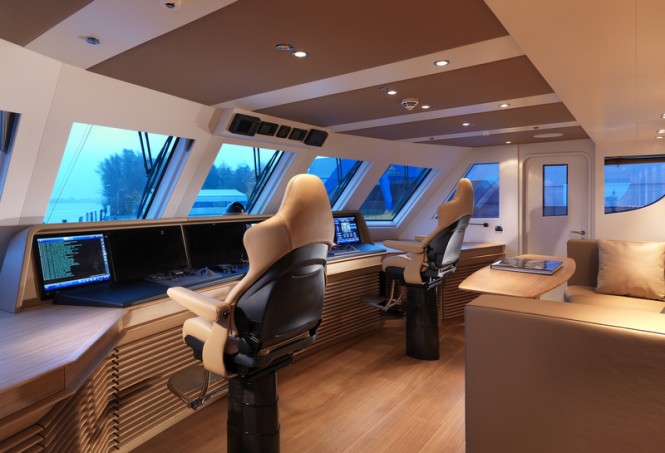 Superyacht Sofia - Wheelhouse - Photo by Dick Holthuis