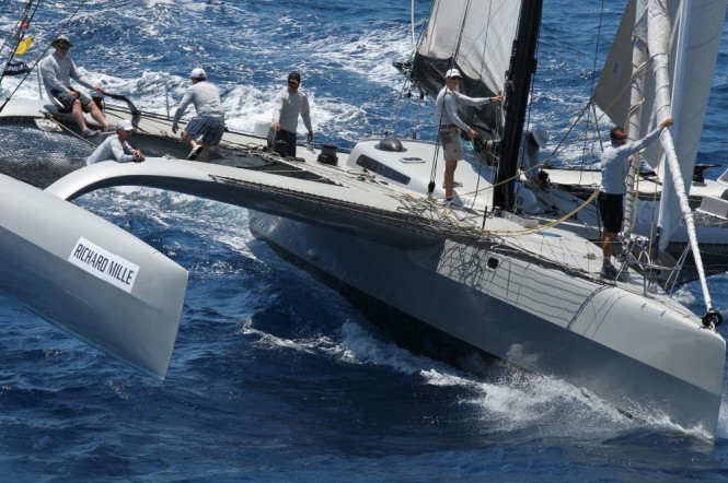 Trimaran Paradox - Winner in the multihull class - Image credit to Tim Wright