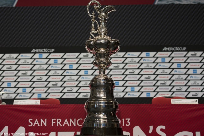 34th America's Cup - Final Match - Opening Press conference - The America's Cup Trophy