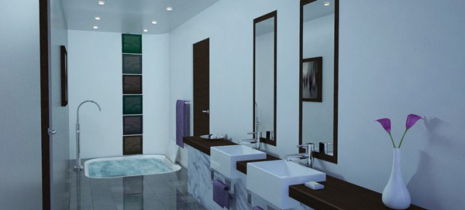 Floating Lodge Yacht Concept - Guest Bathroom