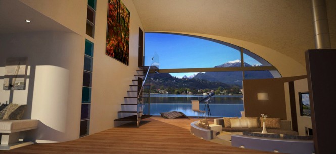 Floating Lodge Yacht Concept - Interior