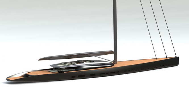 101m mega yacht Design 380 by Dubois Naval Architects