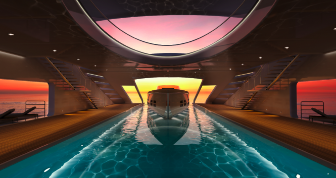 137m superyacht Breeze concept - Private Bay