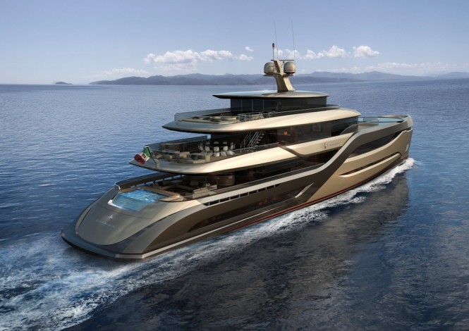 Admiral E motion 55 superyacht - stern
