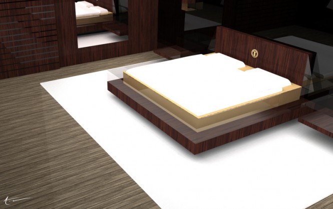 Superyacht Black Swan concept - Cabin