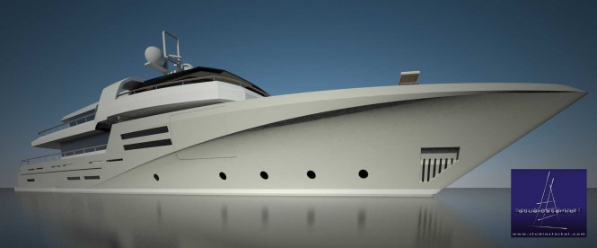 44m Diesel Electric superyacht concept