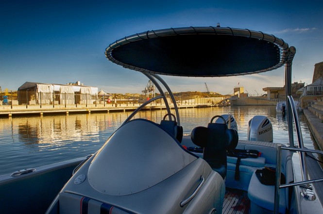 Aboard HYST chase tender